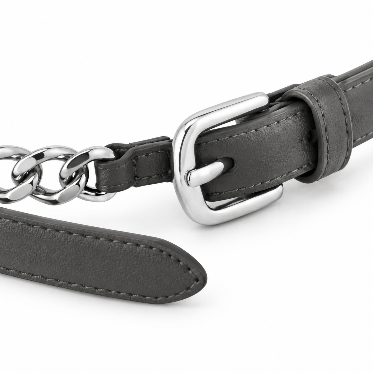 Detail of buckle and strap on Naldony belt