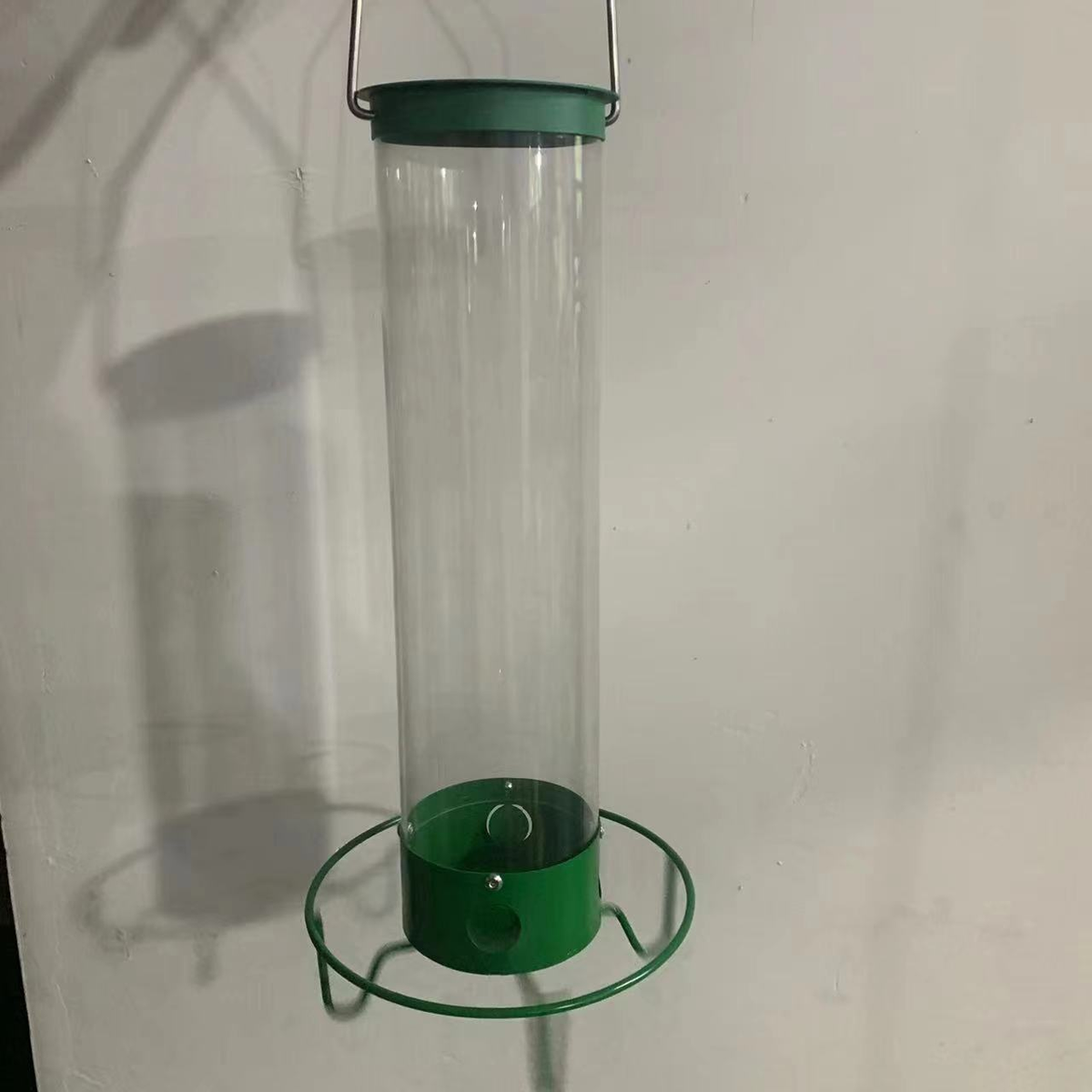 Bird Feeder Metal Squirrel Proof Hanging Outdoor Garden Tube
