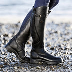Ladies tall waterproof winter country boots in riding style