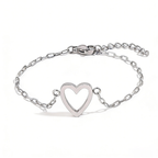 Bracelet Adjustable Heart Chain Matching Couple Jewellery