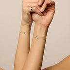 Bracelet Adjustable Heart Chain Matching Couple Jewellery