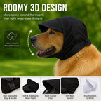 Breathable Anti-Scavenging Dog Muzzle for Walks - Mesh Hood Helps Block Food Scraps & Rubbish