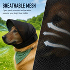 Breathable Anti-Scavenging Dog Muzzle for Walks - Mesh Hood Helps Block Food Scraps & Rubbish