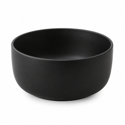 naldony Ceramic Bowl with matte black finish