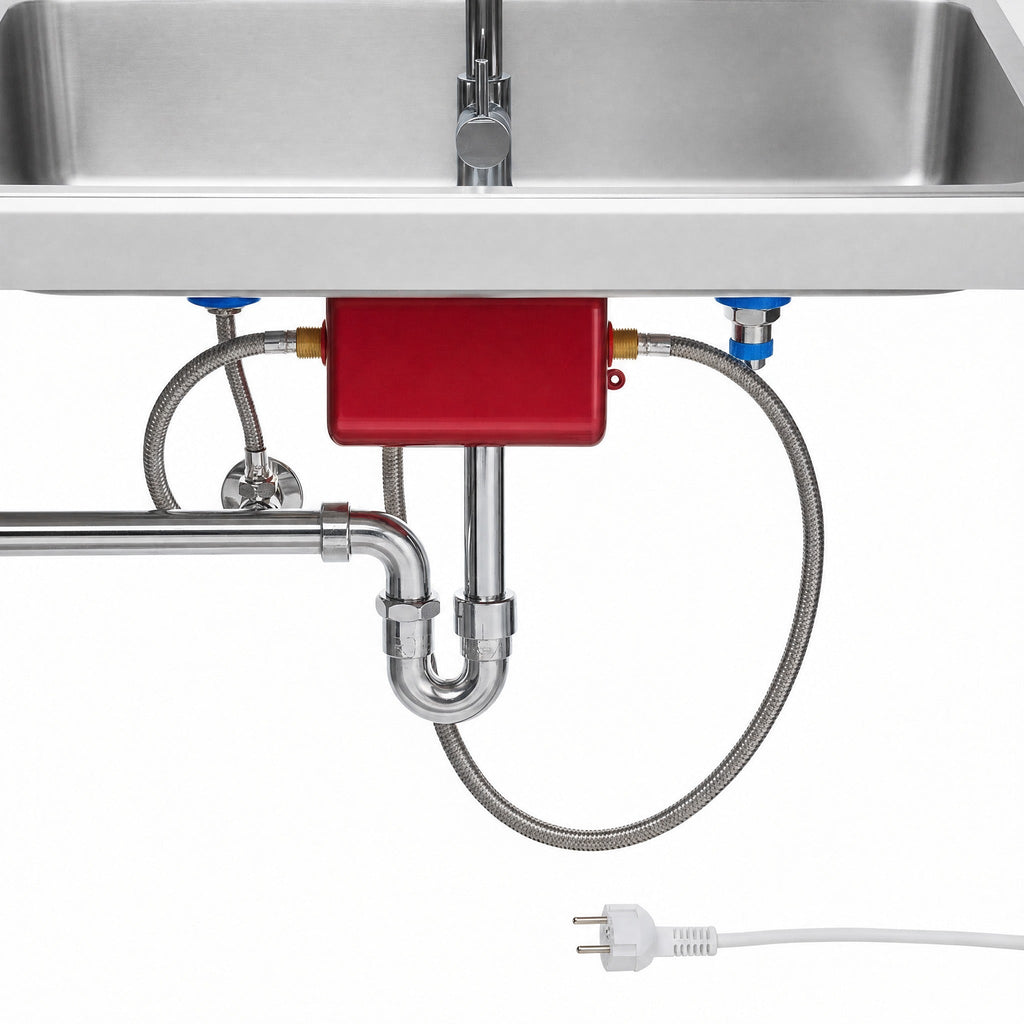 Compact wall-mounted electric instant water heater