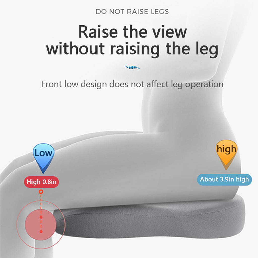 Car Cushion Height Increase – Ergonomic Seat Booster Cushion with Memory Foam