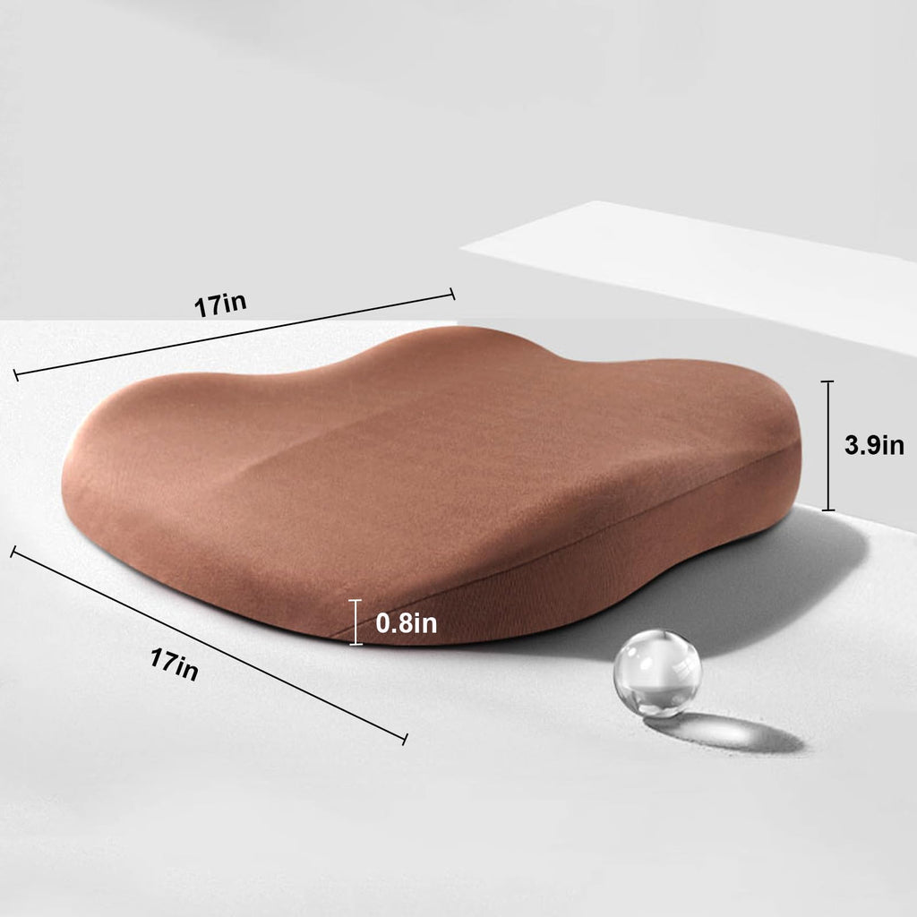 Car Cushion Height Increase – Ergonomic Seat Booster Cushion with Memory Foam