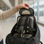 Portable car seat for children with 5-point harness