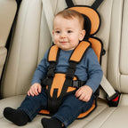 Portable car seat for children with 5-point harness