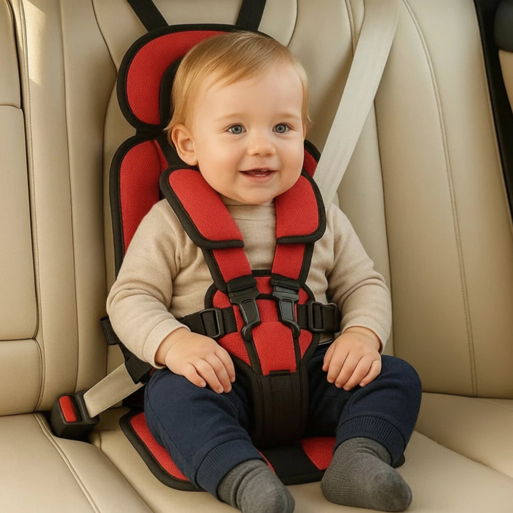 Portable car seat for children with 5-point harness