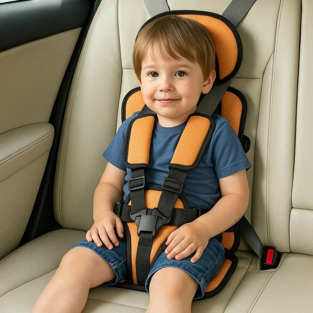 Portable car seat for children with 5-point harness