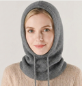 Cashmere-Blend Knit Beanie with Adjustable Fit