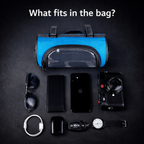 Bike Handlebar Storage Bag with Touchscreen Phone Compartment