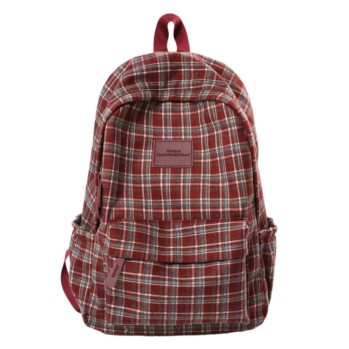 Checked Patterned Casual School Backpack