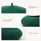 Classic French Wool Beret – Evelyne