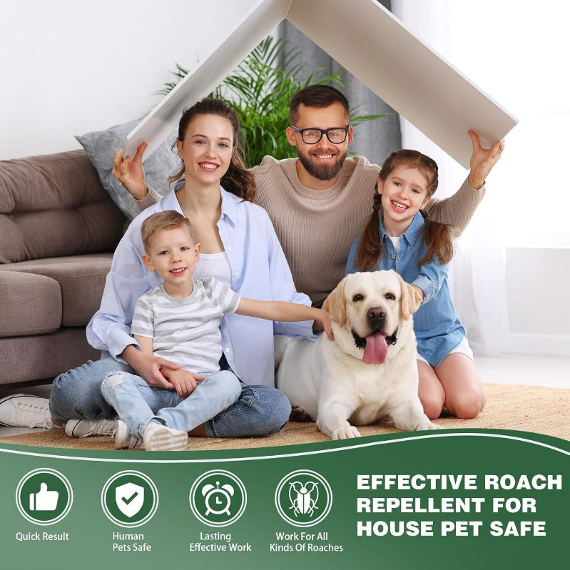 Cockroach Bait Discs, 24-Pack with Enclosed Housing for Indoor Placement