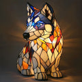 Dog Breed LED Accent Lamp, 17 cm resin sculpture, warm USB light