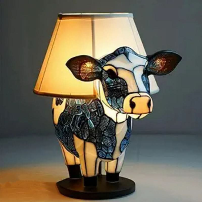 Dog Breed LED Accent Lamp, 17 cm resin sculpture, warm USB light