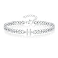 Couples Letter Initial Cuban Bracelet