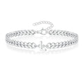 Couples Letter Initial Cuban Bracelet
