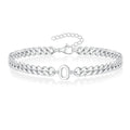 Couples Letter Initial Cuban Bracelet