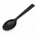 Naldony stainless steel table spoon with black finish.