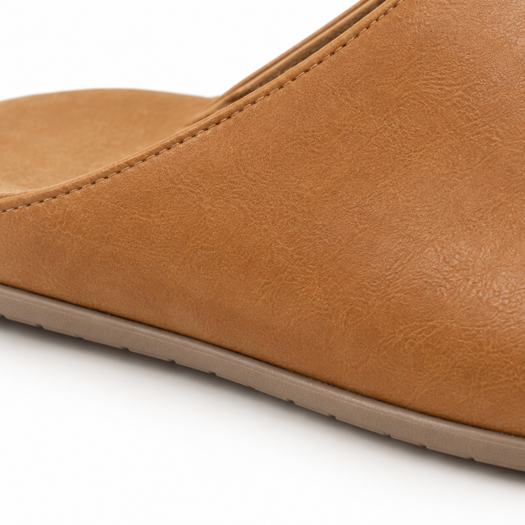 Sole view of naldony Men's Leather Slip-On Slippers