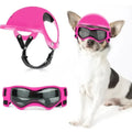 Dog Helmet with Goggles for Eye Protection