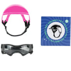 Dog Helmet with Goggles for Eye Protection