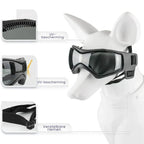 Dog Helmet with Goggles for Eye Protection