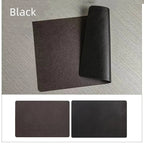 DuoMat | Double-Sided Faux Leather Placemats | Heat Resistant & Waterproof