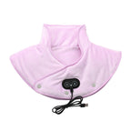 Electric neck and shoulder heating pad with vibration