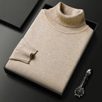 Men's fine knit roll neck jumper