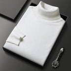 Men's fine knit roll neck jumper