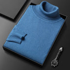 Men's fine knit roll neck jumper