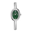 Elegant Oval Bangle Watch: Modern & Classic