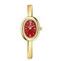 Elegant Oval Bangle Watch: Modern & Classic
