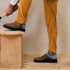 Closed toe leather-look clogs with buckle strap
