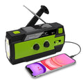 Emergency Radio Beacon With Hand Crank Solar Panel Am Fm And LED Torch