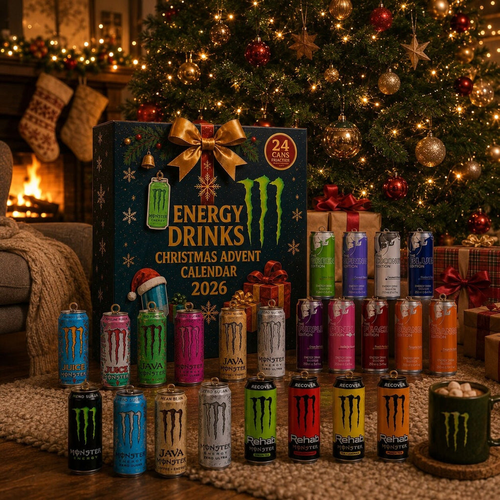 Energy Drink Advent Calendar 24 Days Christmas Countdown Box