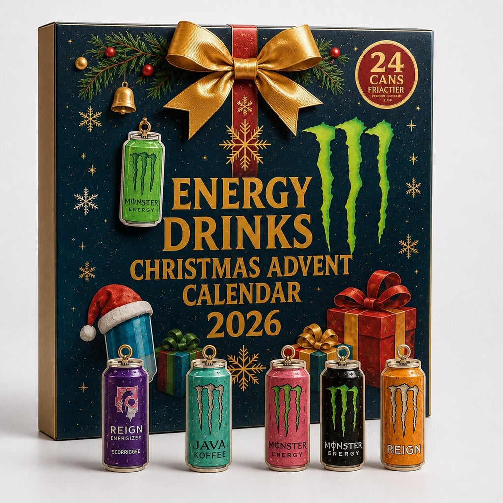 Energy Drink Advent Calendar 24 Days Christmas Countdown Box