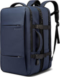 Expandable 26–45L Waterproof Travel Backpack with Laptop Sleeve & Duffle Carry