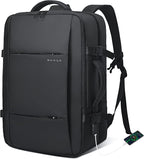 Expandable 26–45L Waterproof Travel Backpack with Laptop Sleeve & Duffle Carry
