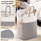 Extra Large Woven Laundry Basket - Space for All Your Things, Durable and Practical