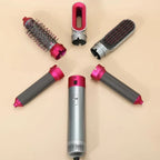 5-in-1 hair styler with automatic curler, hair dryer and smoothing brush