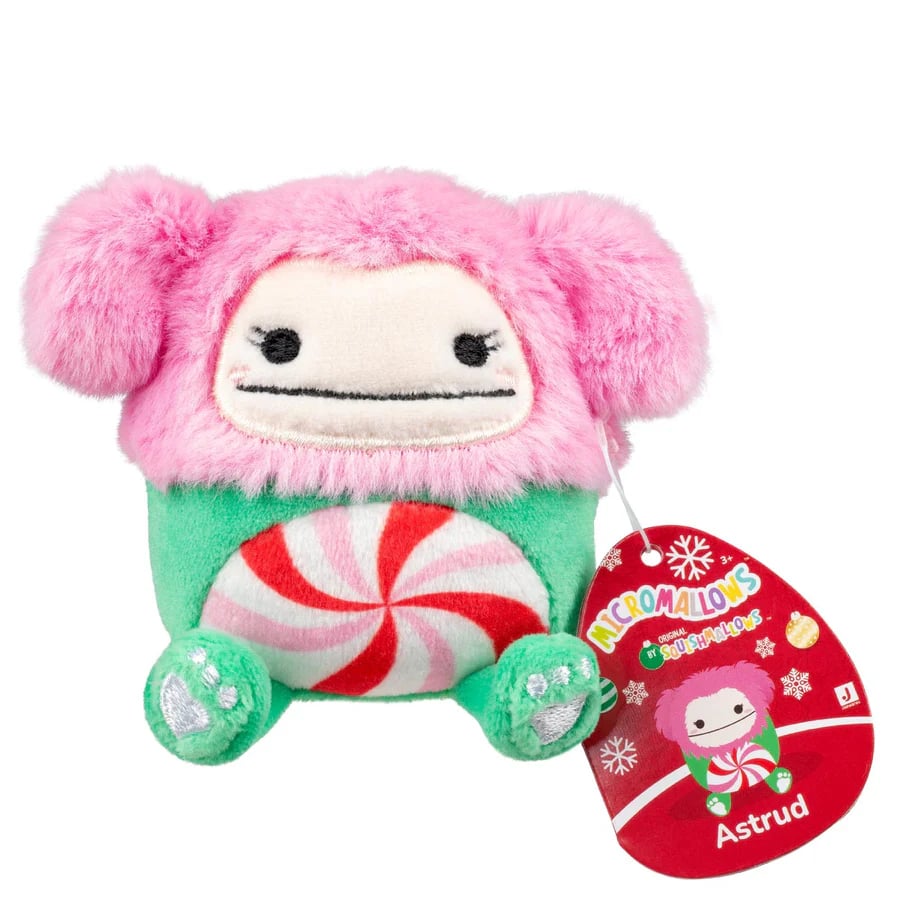 Plush advent calendar with 24 mini Christmas soft toys