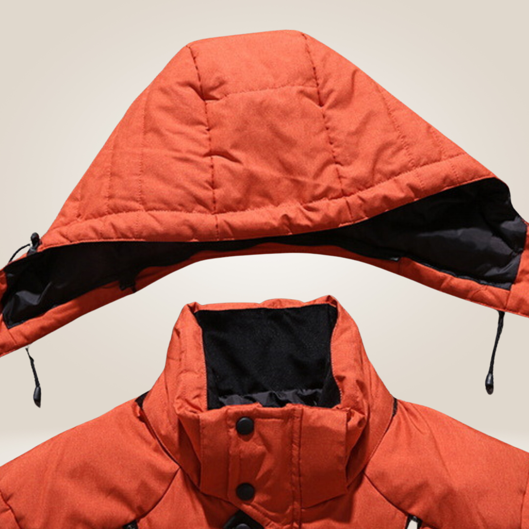 Nordfall Men’s Winter Parka – Quilted, Fleece-Lined, Windproof and Waterproof