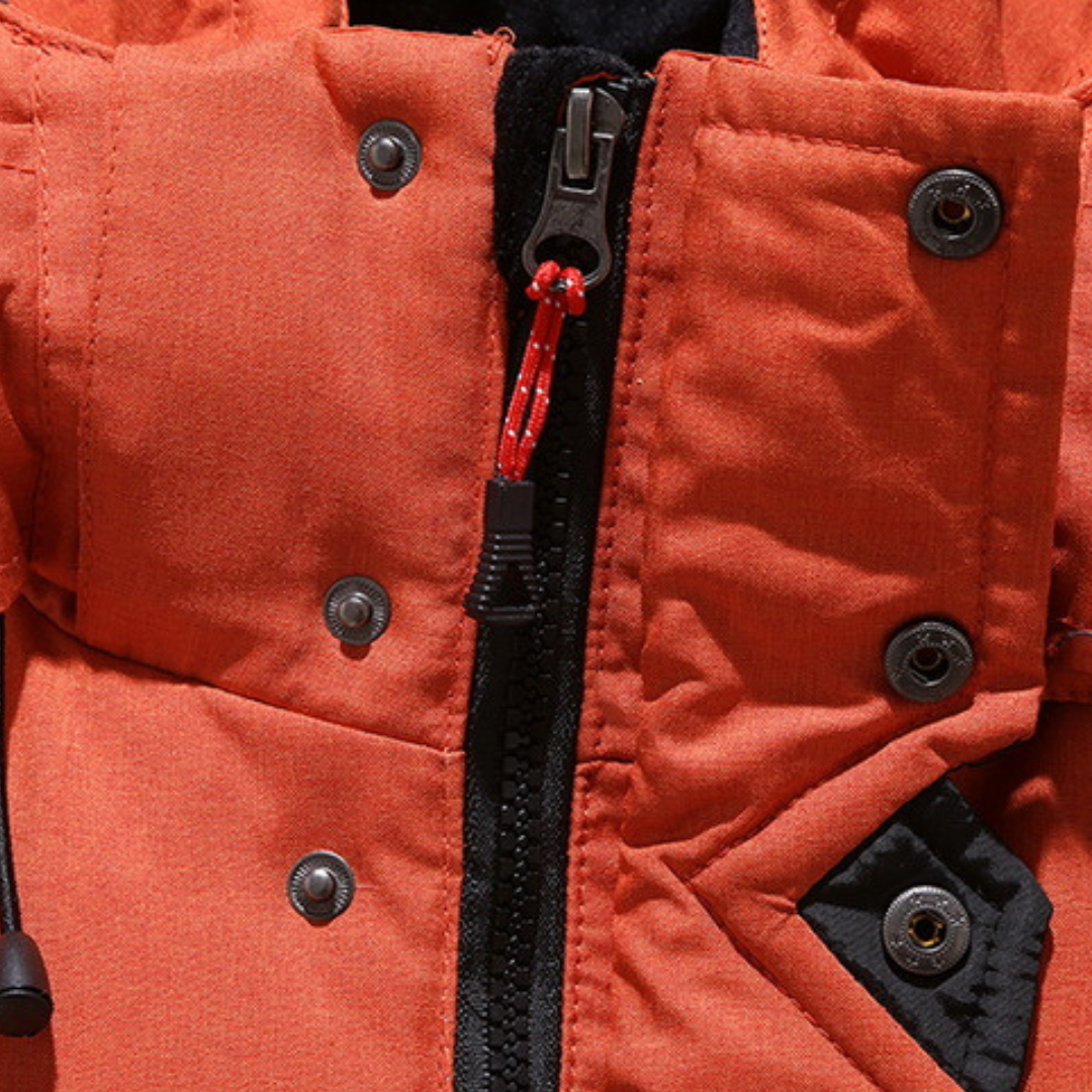 Nordfall Men’s Winter Parka – Quilted, Fleece-Lined, Windproof and Waterproof