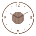 Minimalist wooden wall clock – Scandinavian style, 30 cm