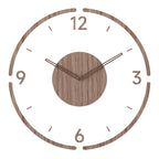 Minimalist wooden wall clock – Scandinavian style, 30 cm